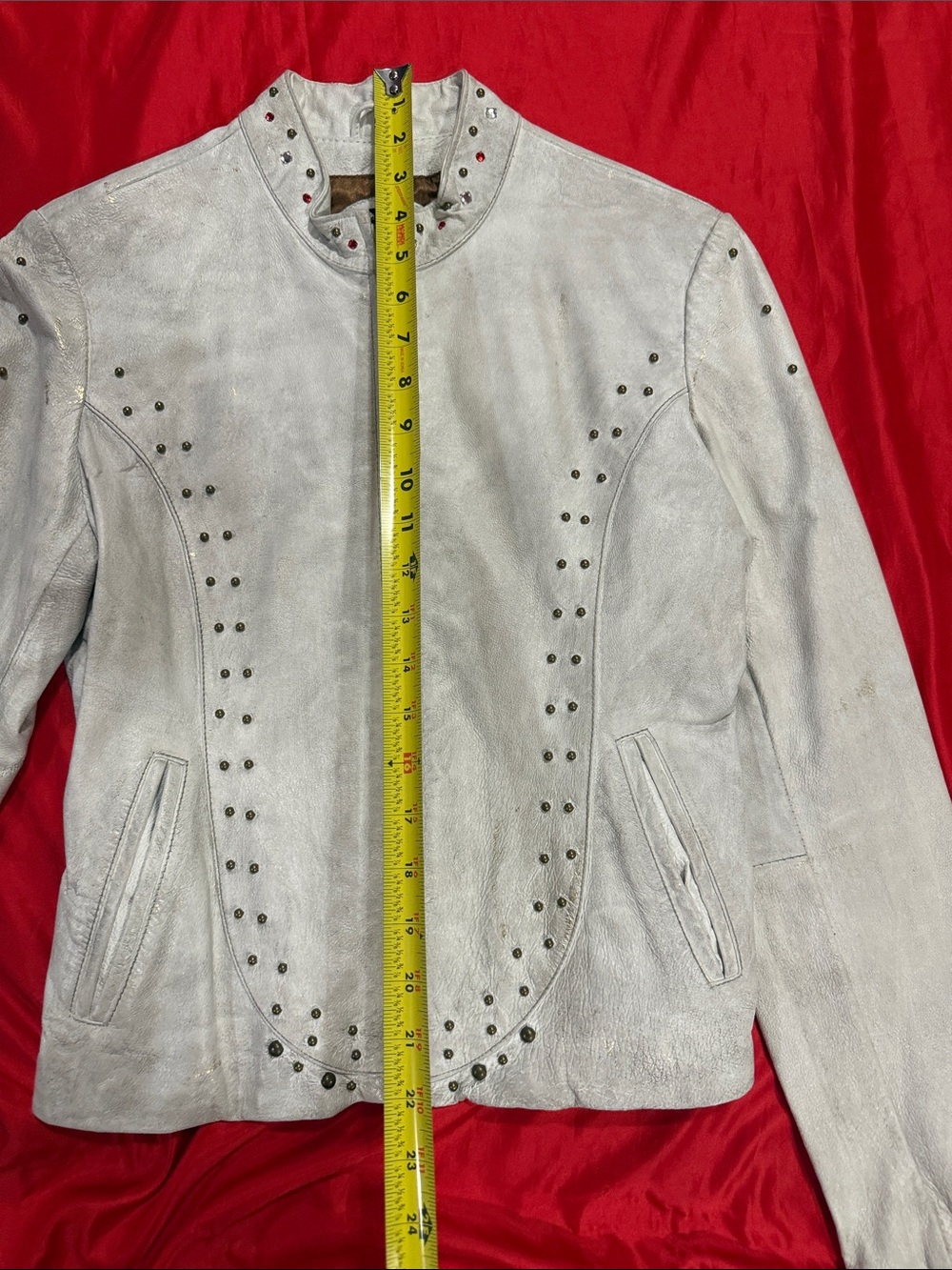 WOW POSHMARK - Authentic Wilson’s Leather White Specialty Leather Bomber Jacket - Picture 6 of 15
